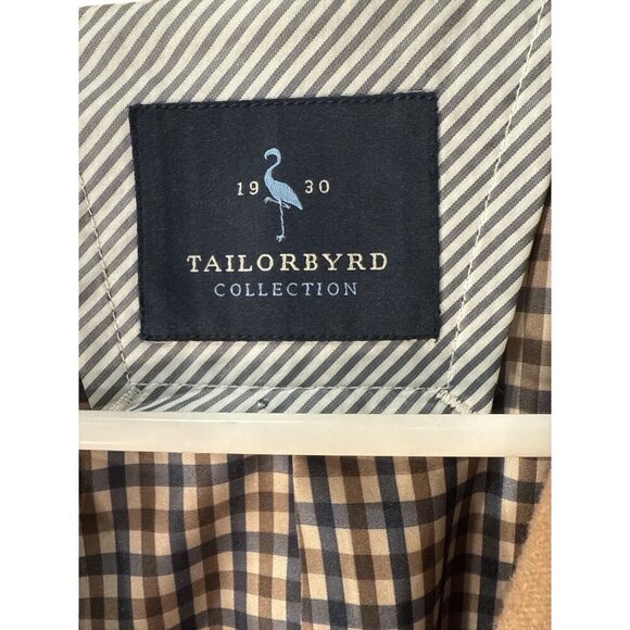 Tailorbyrd Men's Blazer Tan Button Up Poly/Rayon Size 38L Pre-Owned Good Cond - Picture 4 of 12